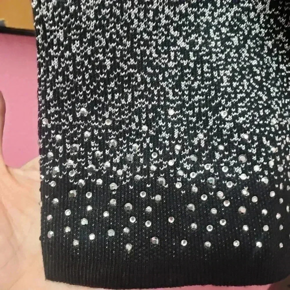 Alfred Dunner Rhinestone Sparkle Sweater - Picture 4 of 6